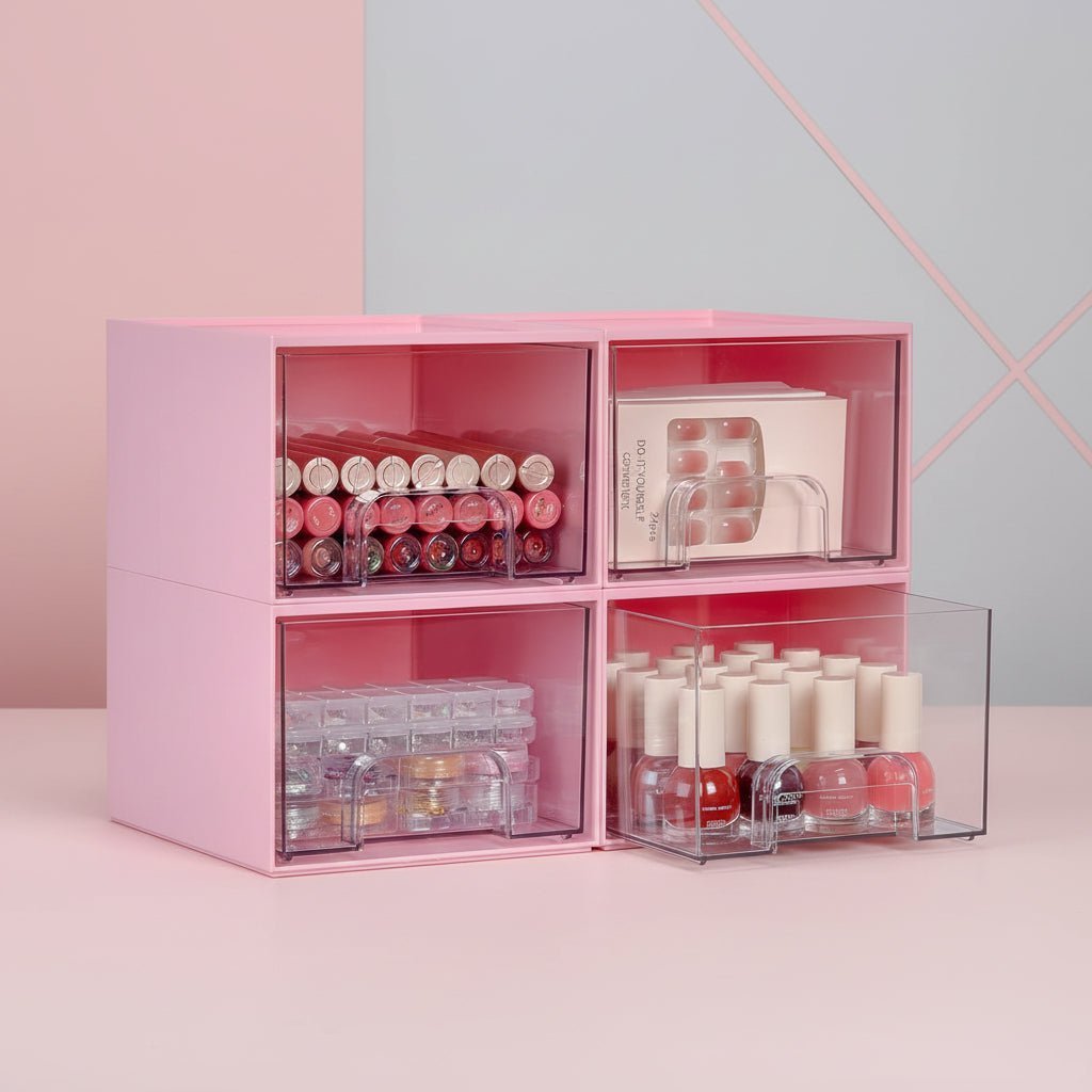 Clear Stackable Acrylic Storage Drawer Bins - Image 3