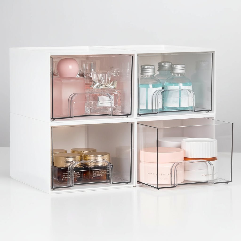 Clear Stackable Acrylic Storage Drawer Bins - Image 4