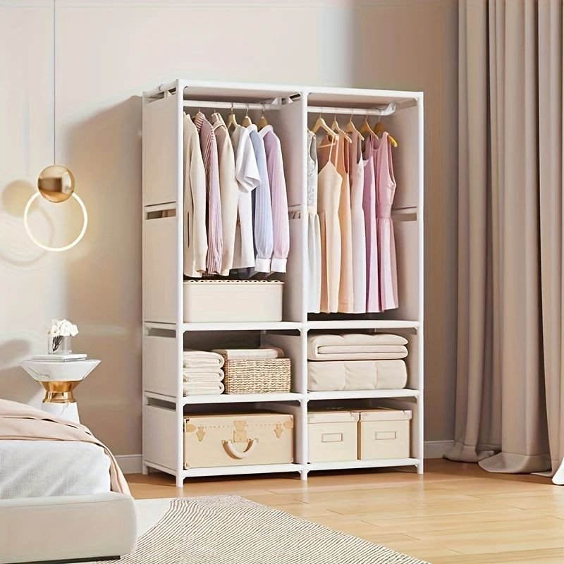 2 Column Wardrobe – White